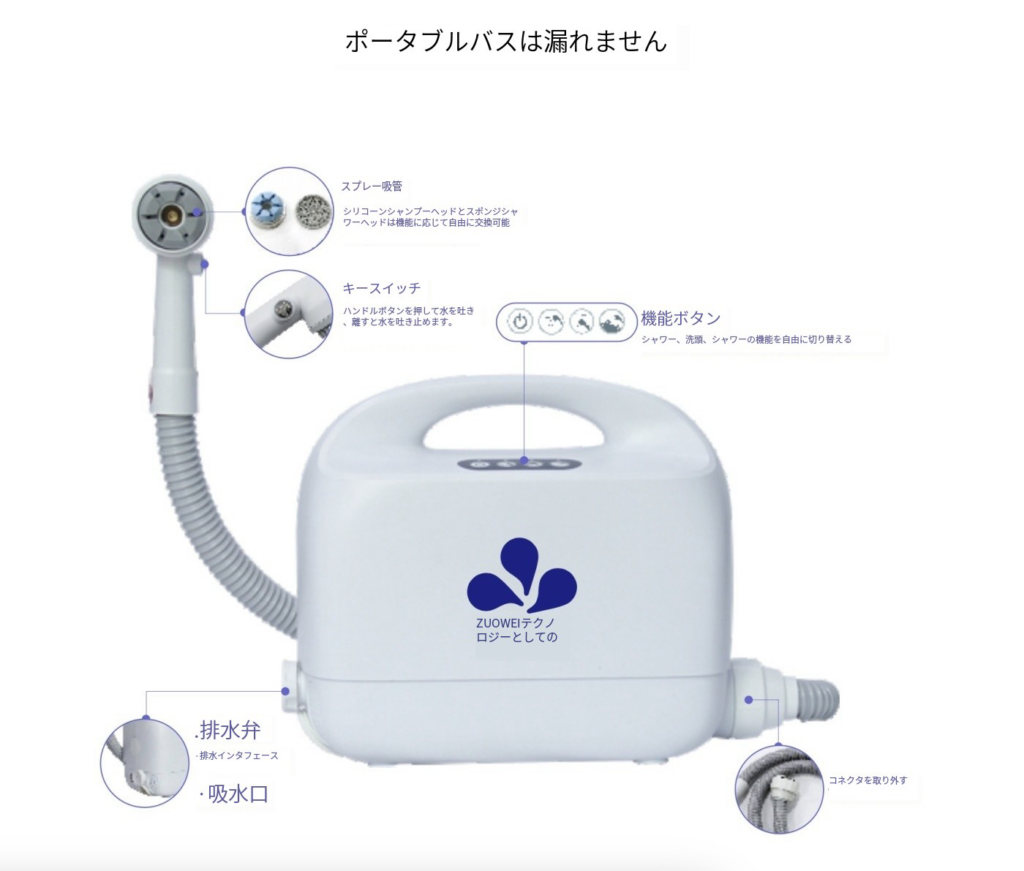 PORTABLE BED SHOWER/ポータブルベッドシャワー機 - Image 2